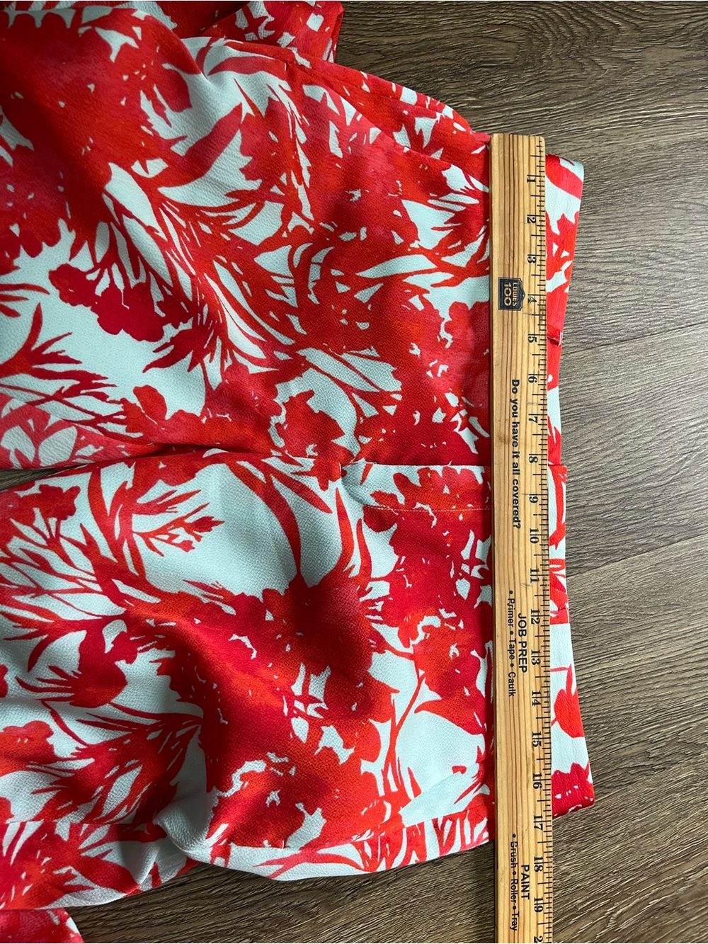 Banana Republic Red Floral Print Cropped Pants - Picture 4 of 7